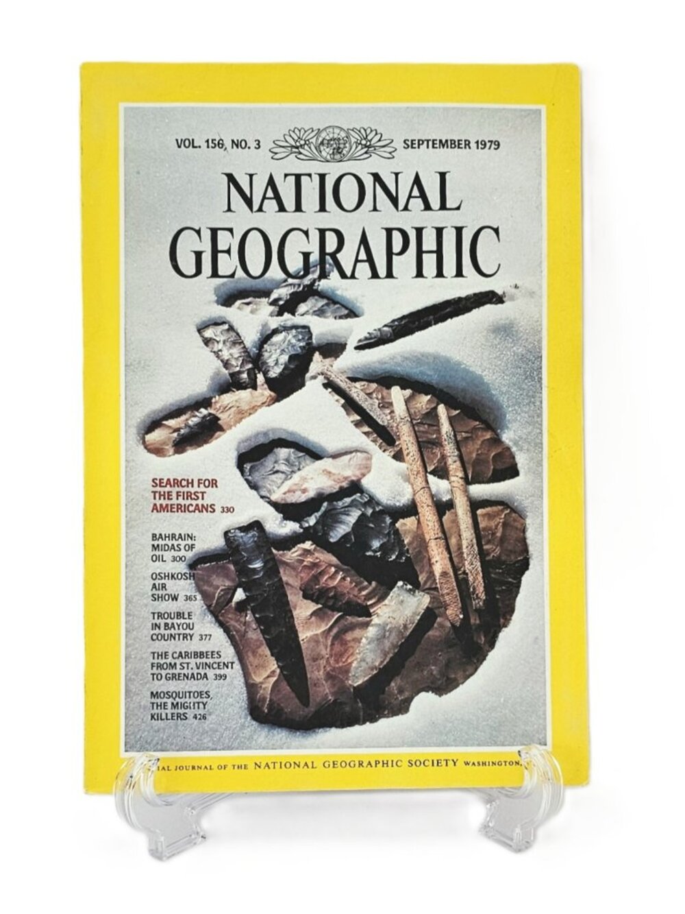 National Geographic Magazine September 1979 Vol 156 No 3 First Americans Bahrain
